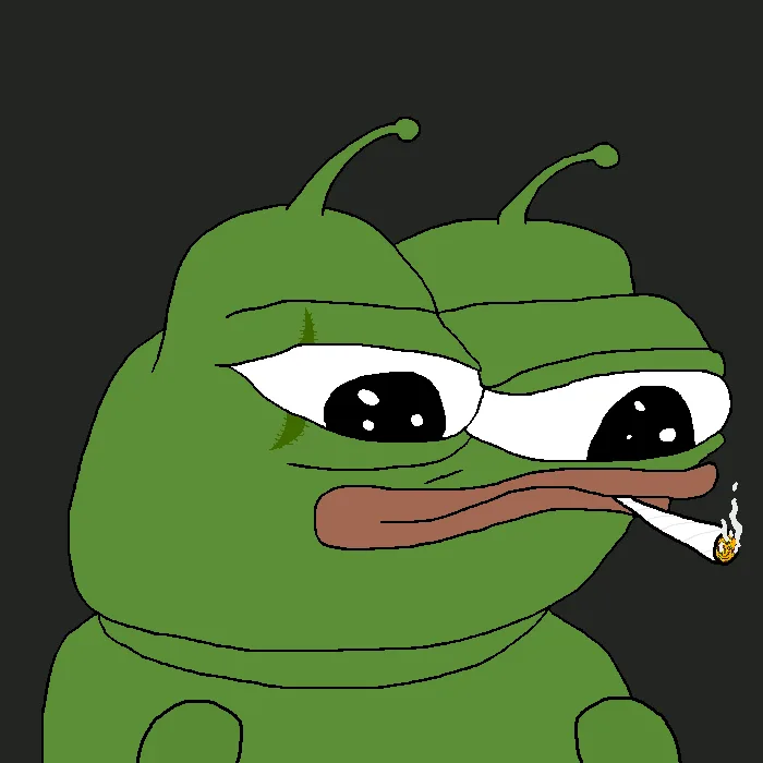 Alien Apu smoking a joint — Apu meme