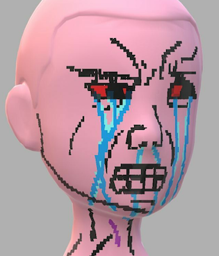 Pink wojak computer generated — Wojak meme