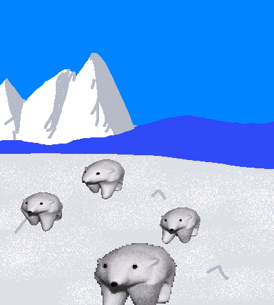 Polar bears walking — Reaction meme