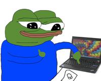 Pepe thinkpad thumbsup — Pepe meme