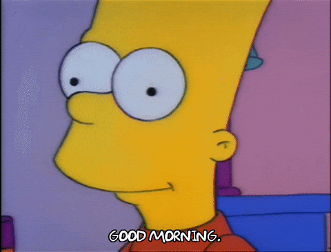 Good Morning Bart Simpson — Reaction meme