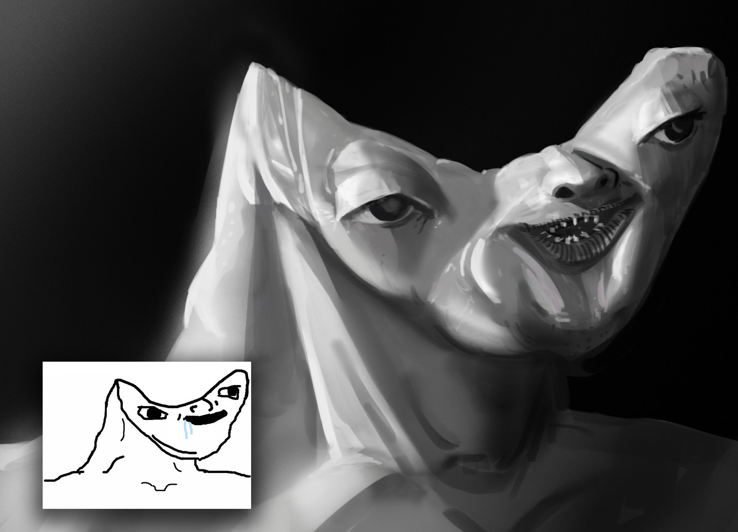 Brainlet 3d sculpture — Brainlet meme
