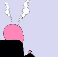Pink wojak brain steaming — Wojak meme