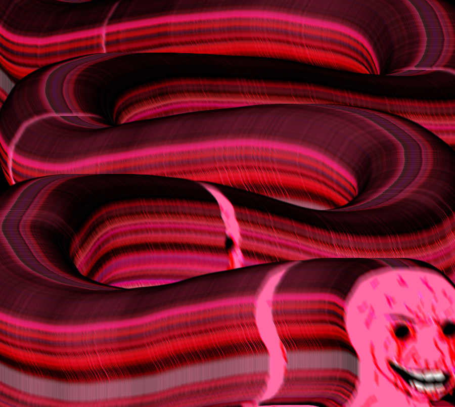 Pink wojak serpent screen — Wojak meme