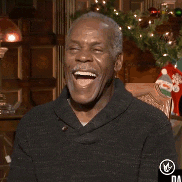 Danny Glover Cracking Up — Reaction meme
