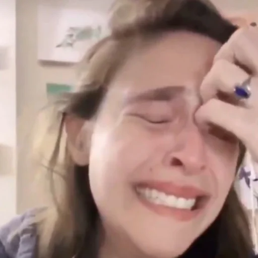 Woman crying on phone Cali Pack 3 sticker — Sticker Packs meme