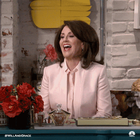 Lady Jumping and Cheering — Reaction meme