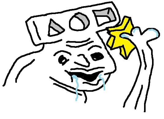 Brainlet tries to put shape in head — Brainlet meme