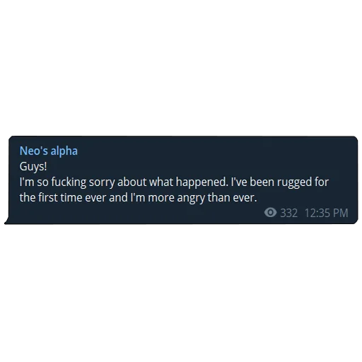 Apology chat Jeet Degen sticker — Sticker Packs meme