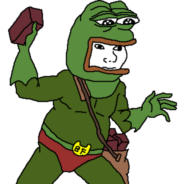 Pepe costume robin hood worn by wojak — Pepe meme