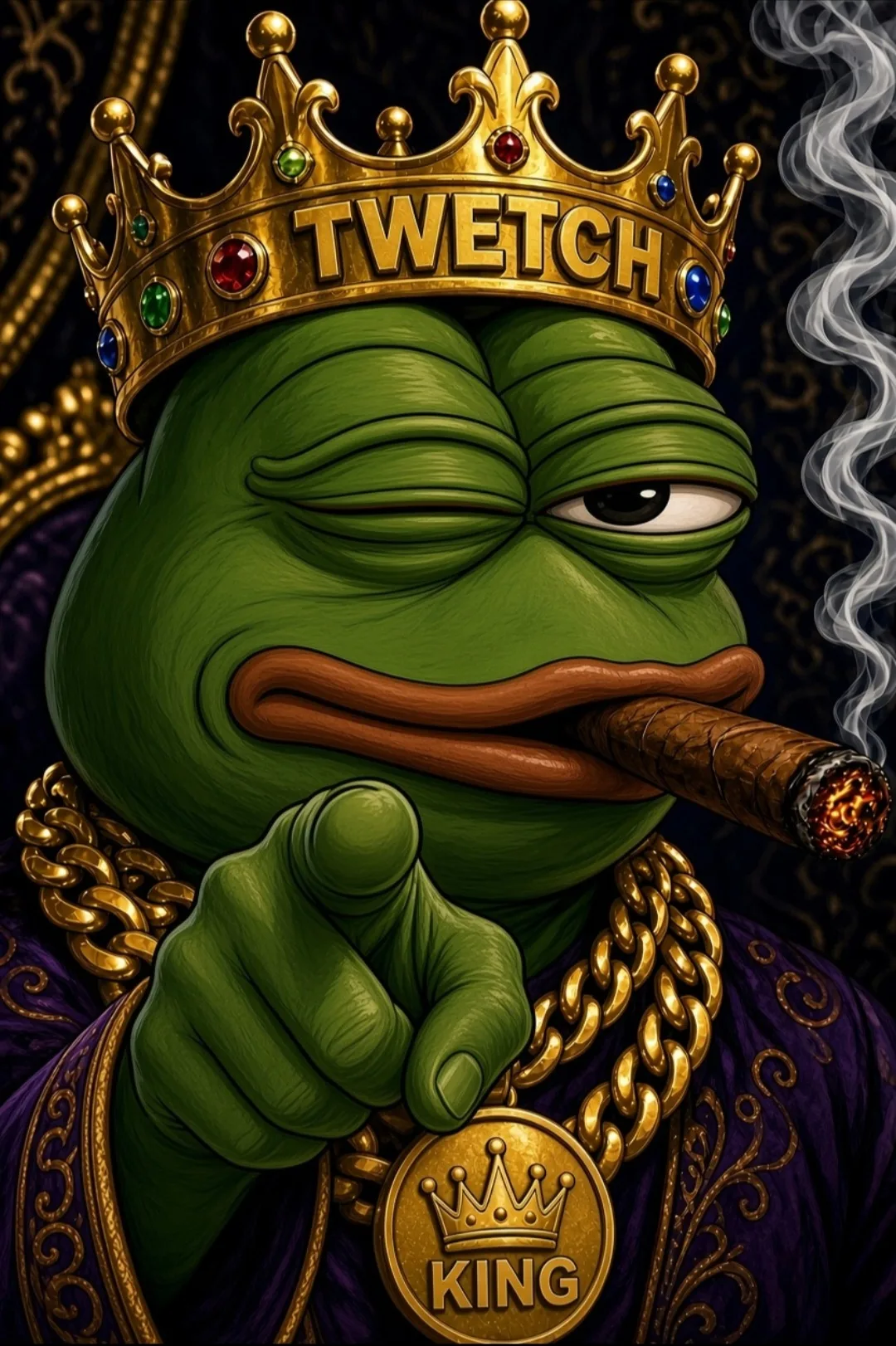 Twetch Frog King agreed — Pepe meme