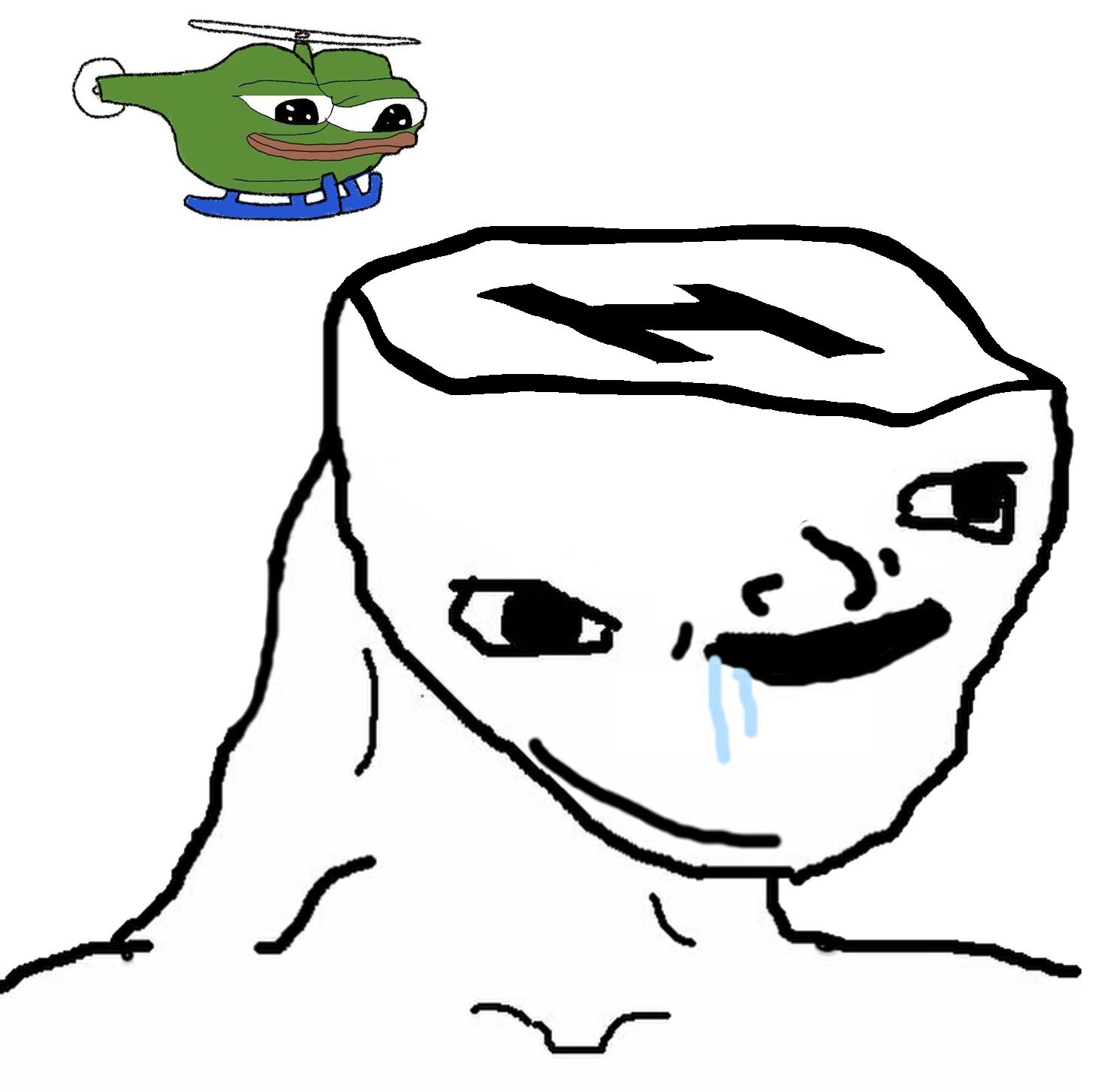Brainlet heli pad — Brainlet meme