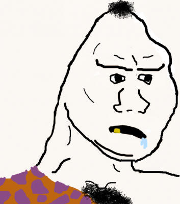 Brainlet caveman — Brainlet meme