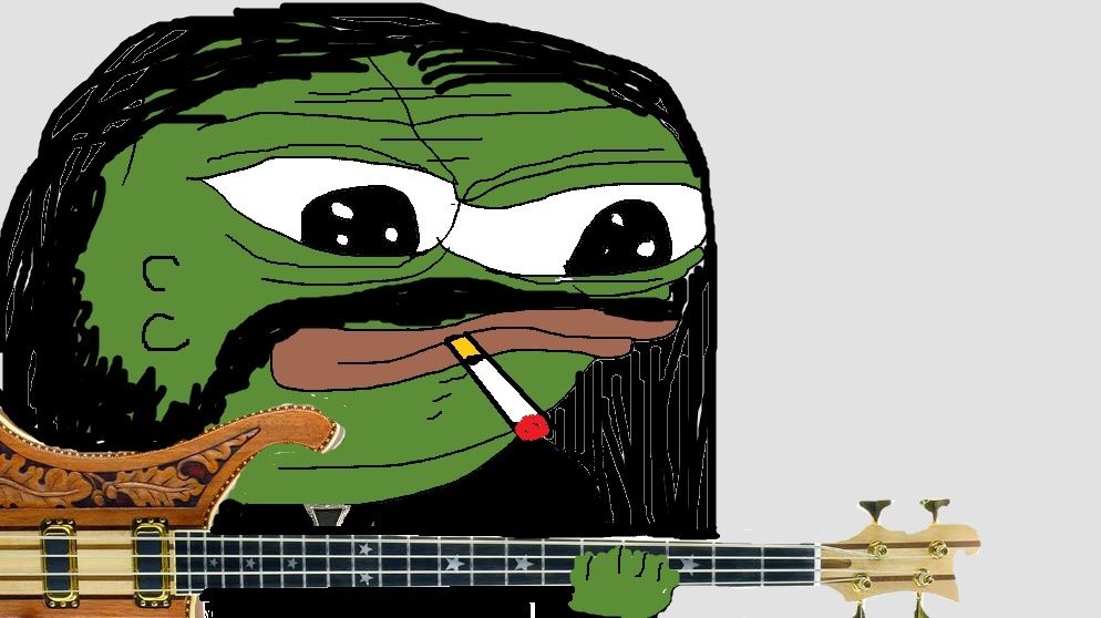 Pepe hippie guitar — Pepe meme