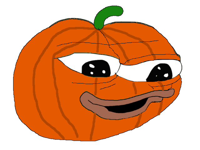 Pepe pumpkin face — Pepe meme