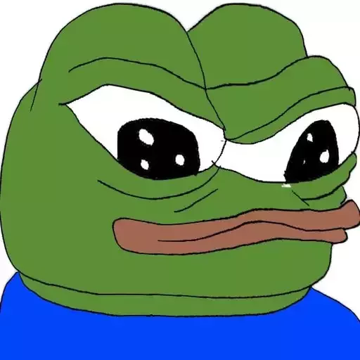 Neutral closeup Frog Friends sticker — Sticker Packs meme