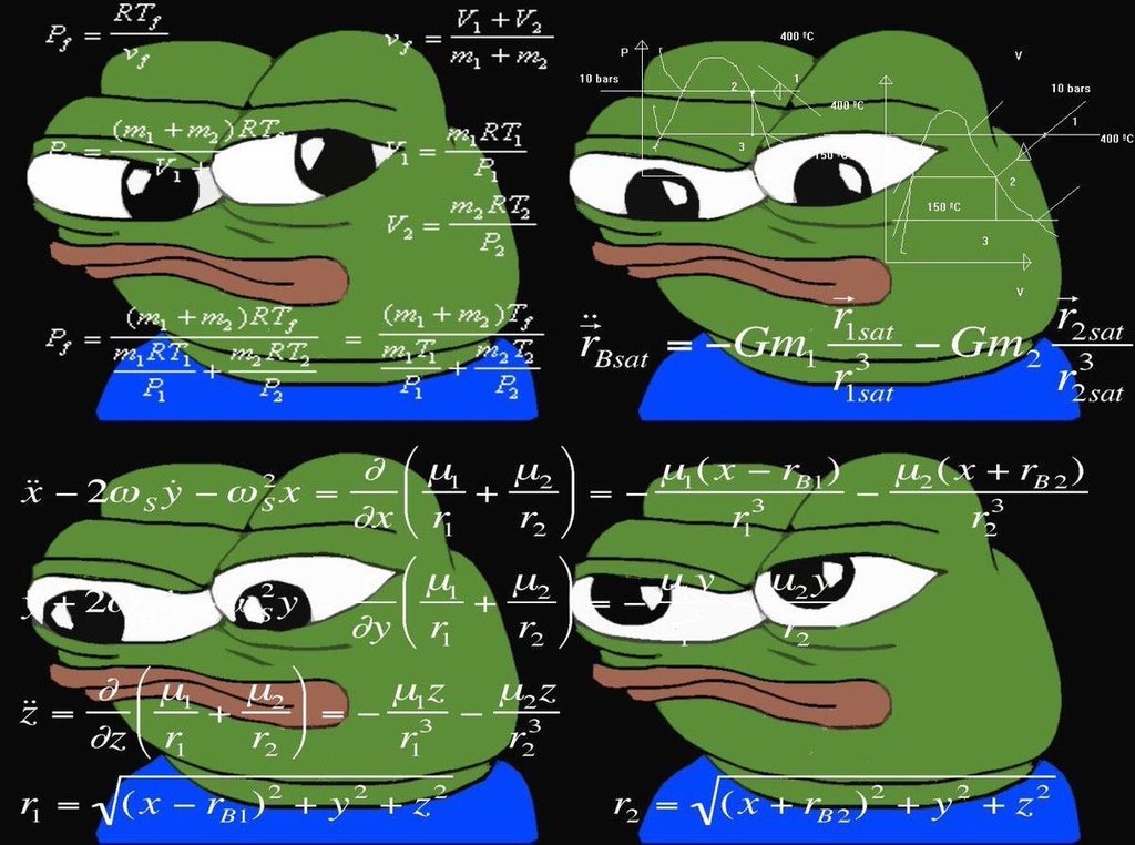 Pepe 4 panel math problem confused — Pepe meme