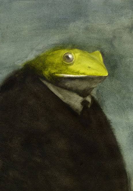 Frog portrait — Reaction meme