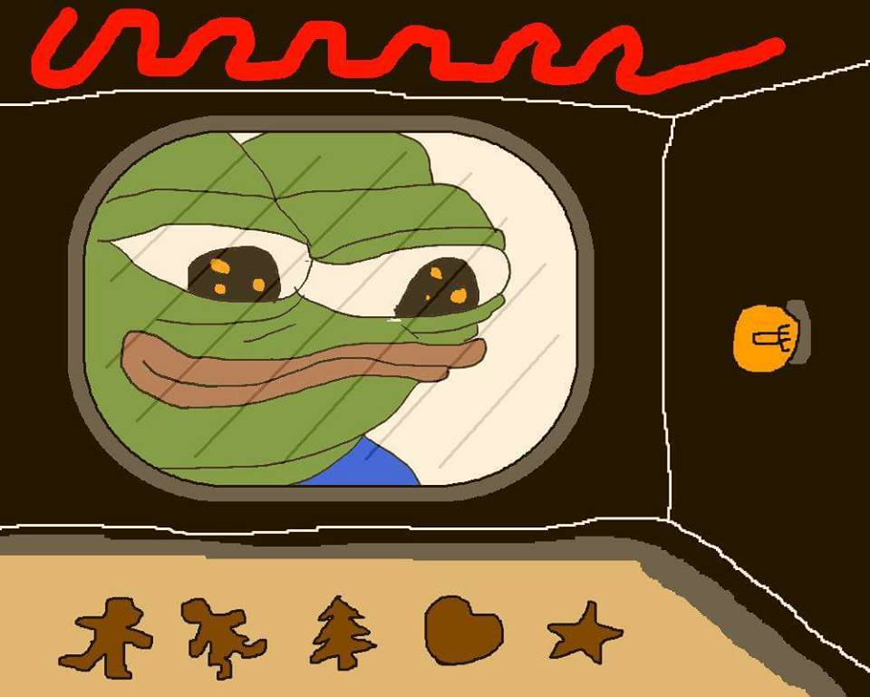 Pepe bakes cookies — Pepe meme