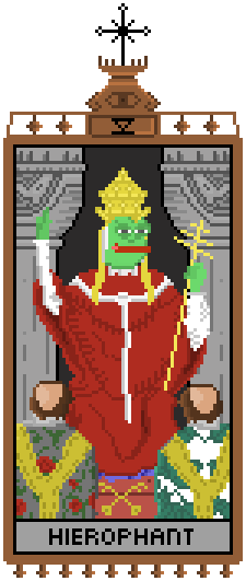 Hierophant Pepe — Pepe meme