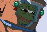 Pepe wearing mech suit — Pepe meme