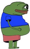 Pepe fat side profile — Pepe meme