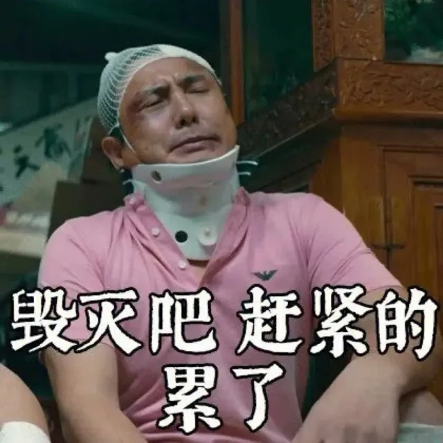 毁灭吧 赶紧的 累了 — Reaction meme