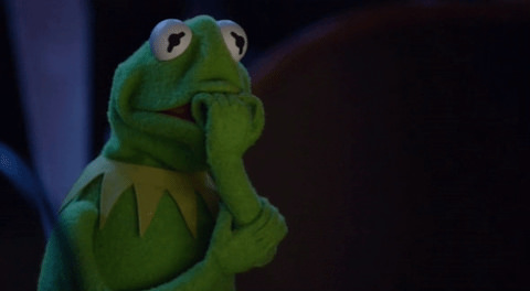 Kermit in suspense — Reaction meme