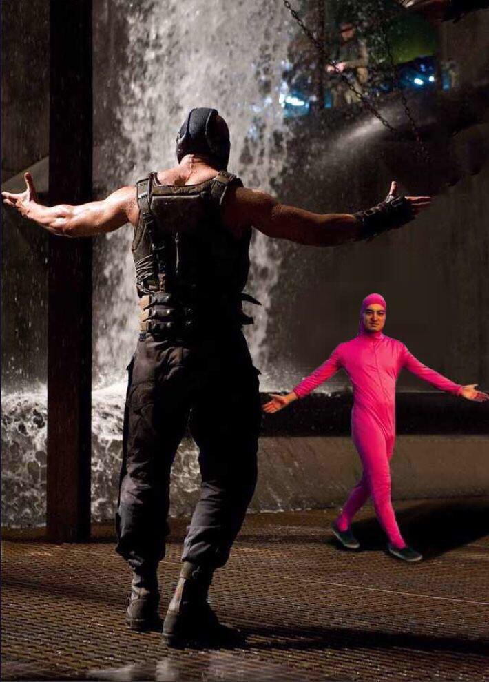 Pink Guy vs Bane meme template — Templates meme