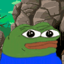 Pepe apu walking into cave — Apu meme