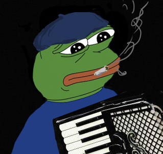 Pepe plays accordian — Pepe meme