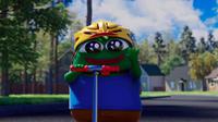 Pepe riding razor scooter — Pepe meme