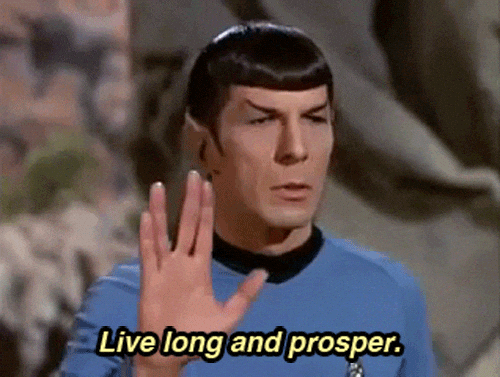 Live Long And Prosper Spock — Reaction meme