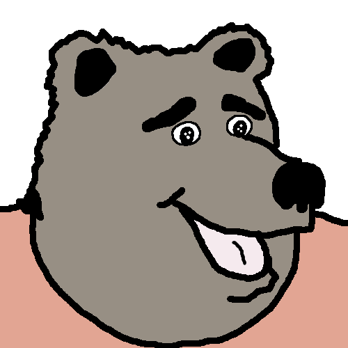 Laughing bear character — Reaction meme