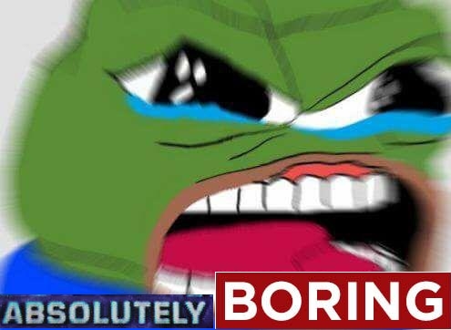 Pepe crying angry absolutely boring — Pepe meme