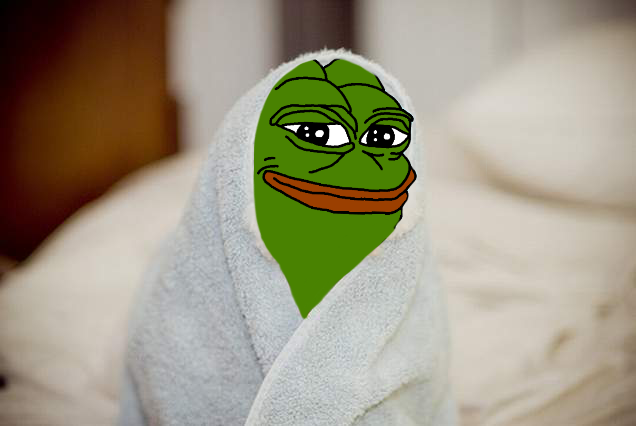 Pepe comfy towel — Pepe meme