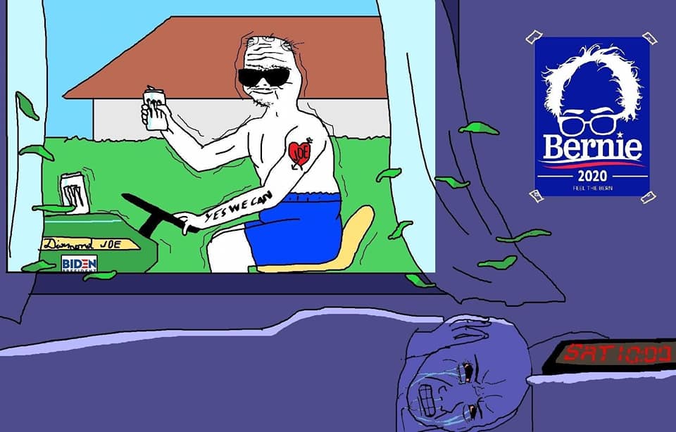 Boomer biden supporter bernie son — Boomer meme