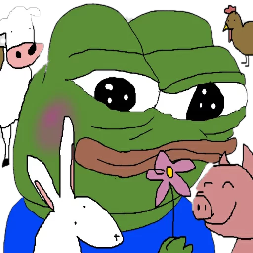 Farm animals Frog Friends sticker — Sticker Packs meme