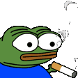 Pepe Smoking Cigarette — Reaction meme