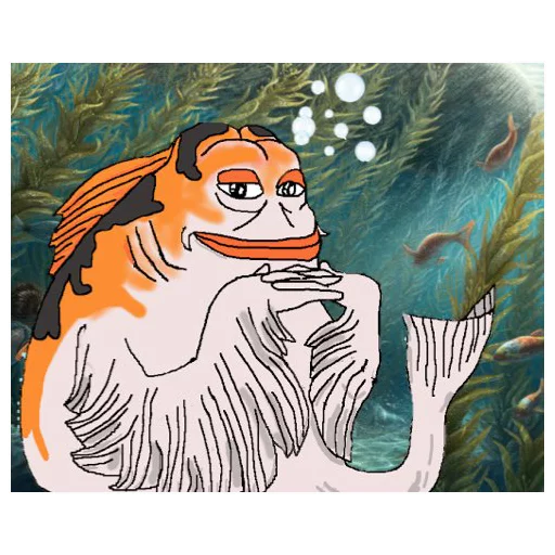 Orange philosopher Groyper sticker — Sticker Packs meme