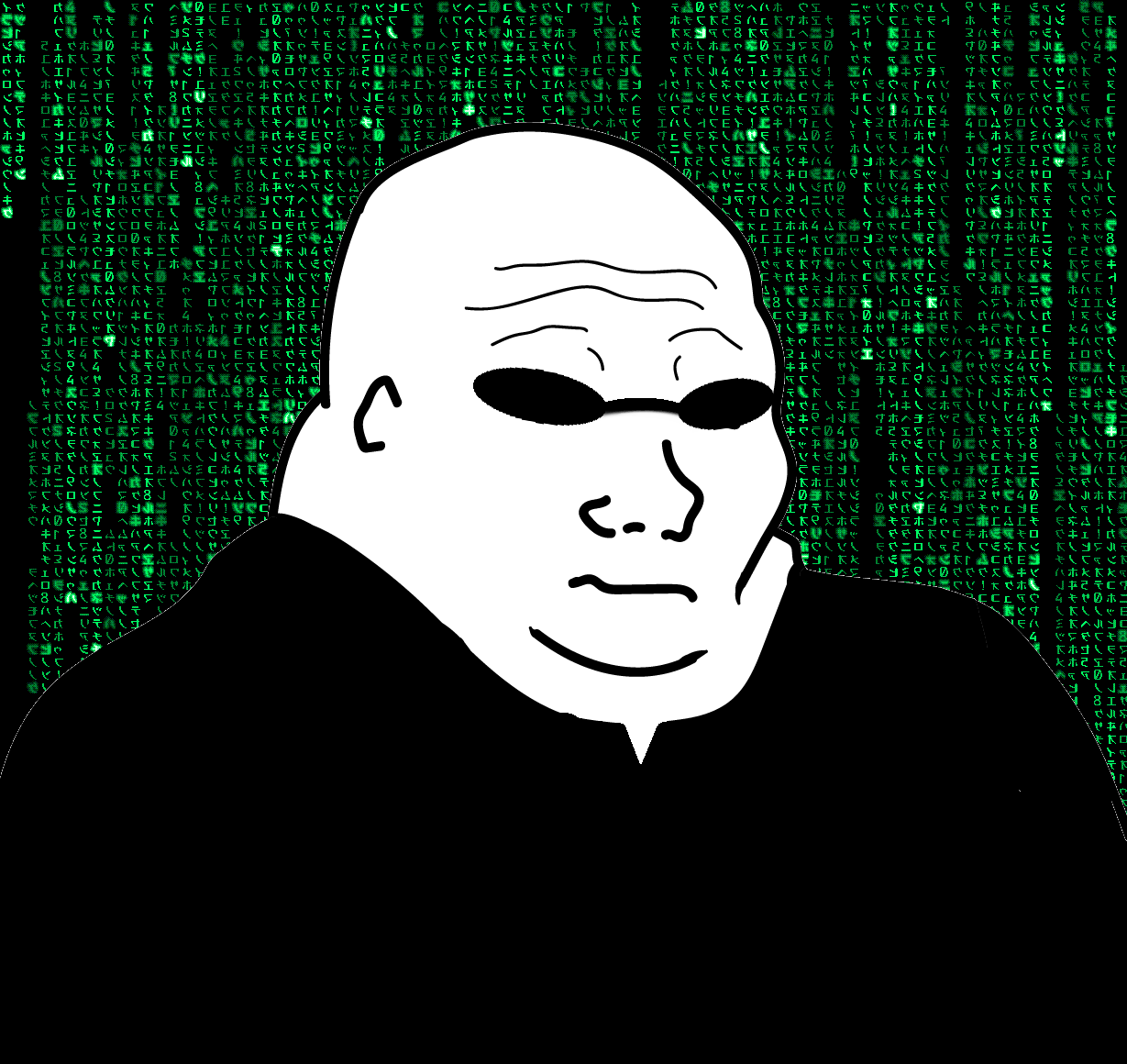 Wojak fat neo matrix background — Wojak meme