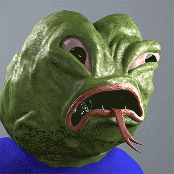 Pepe 3d hissing — Pepe meme