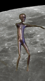 Alien dancing on moon — Reaction meme