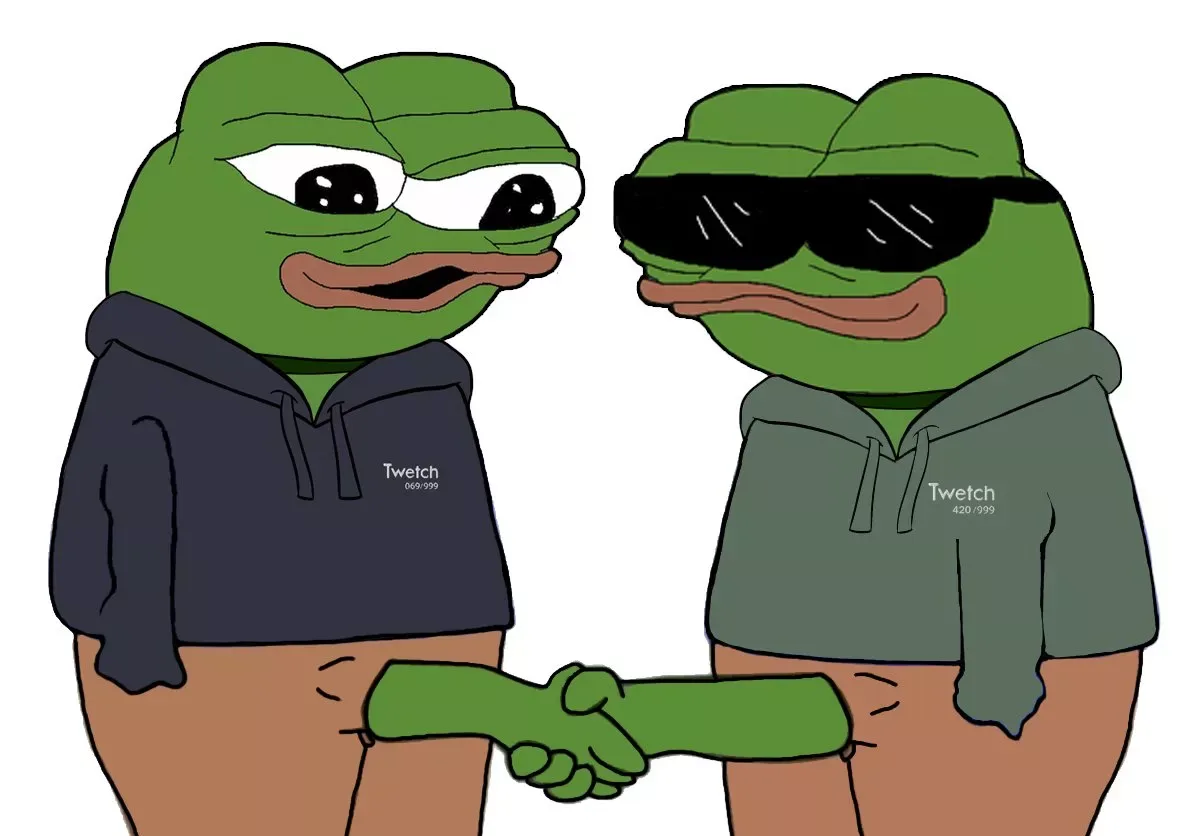 Apu handshake — Twetch meme