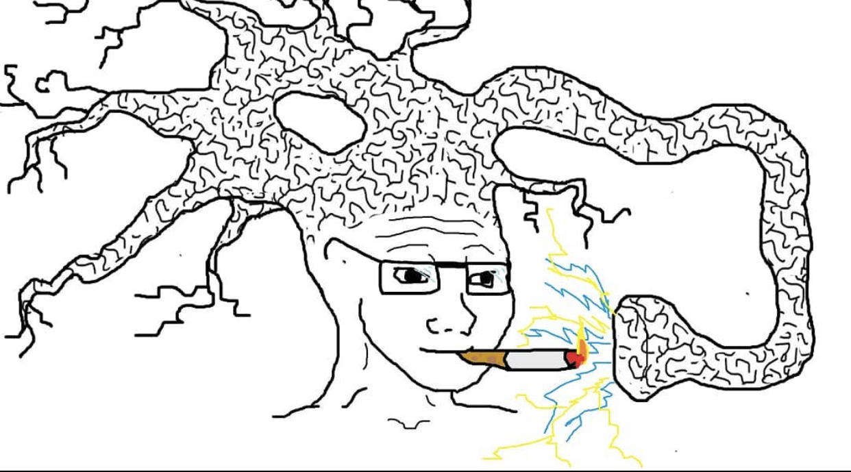 Wojak neuron big brain — Wojak meme