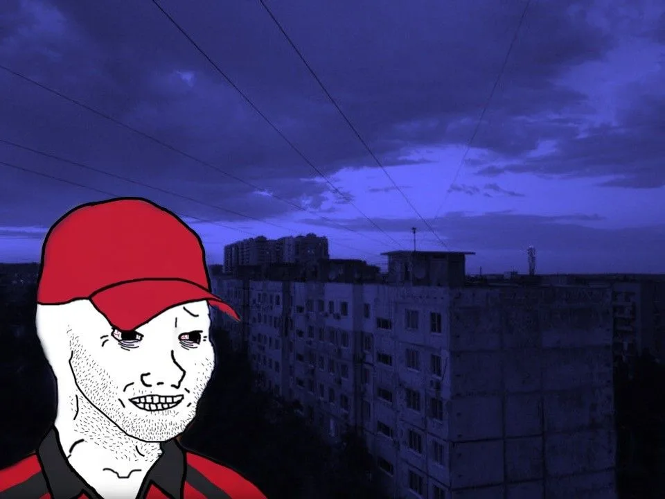 Eastern wagie wojack — Wojak meme