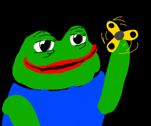 Pepe ms art fidget spinner — Pepe meme
