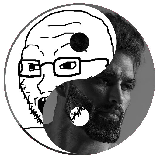 Wojak soy boy ying yang chad — Wojak meme