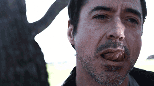 Robert Downey Jr Licking Lips — Reaction meme