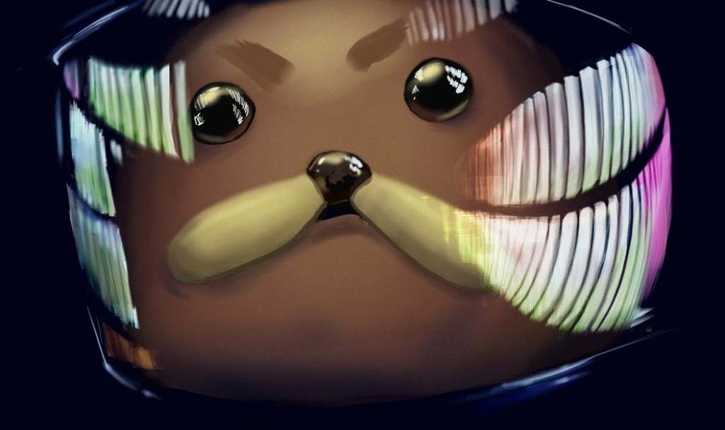 Spurdo space helmet 2021 spacy odyssey — Reaction meme